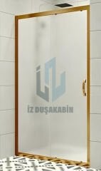 İZDUŞAKABİN ÖN CEPHE GOLD PROFİL BUZLU CAM 5MM H:190